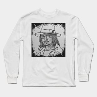 Johnny Depp Drawing Long Sleeve T-Shirt